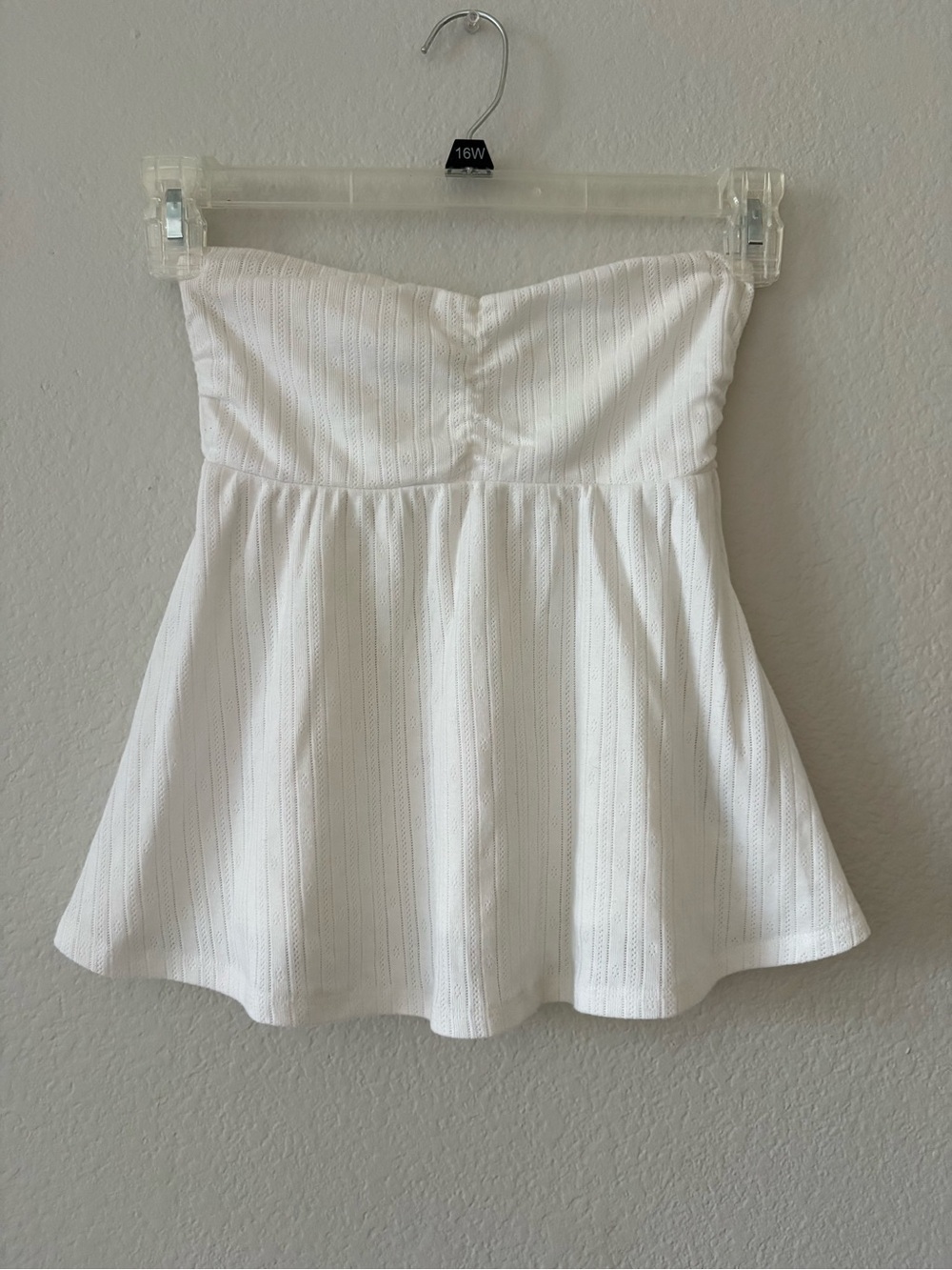 Hollister White Strapless top